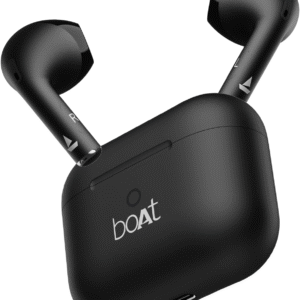 boAt Airdopes Alpha TWS Earbuds Up to 35H Playtime, ASAP Charge, BEAST Mode, ENx Technology, boAt Signature Sound, IPX5 (Jet Black)