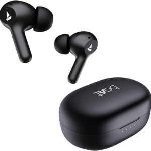 boAt Airdopes 71 TWS Earbuds 40H Playtime, Dual Mics with ENx, ASAPᵀᴹ Charge, BEASTᵀᴹ Mode 50ms Low Latency, IWPᵀᴹ, IPX4 (Active Black)