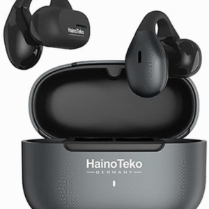 Haino Teko Germany True Wireless Earphones – High Bass Sound, Super Clear Mic, Bluetooth Earbuds (Black)