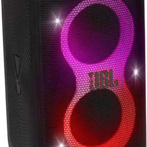 JBL Party Box Club120 Powerful Sound & Lightshow, 12H Playtime, AI Sound Boost, Auracast Multi-Speaker, Dual Mic & Guitar Inputs (Black)