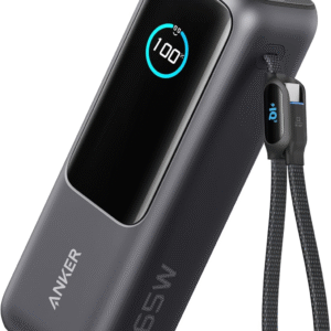 Anker 25,000mAh 165W Power Bank Ultra Fast Portable Charger for Dual Laptops, iPhone 17/16, Samsung, Built-In Cables